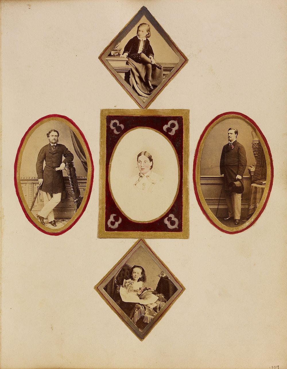 Photo collage including Lord and Lady Yarborough and their children