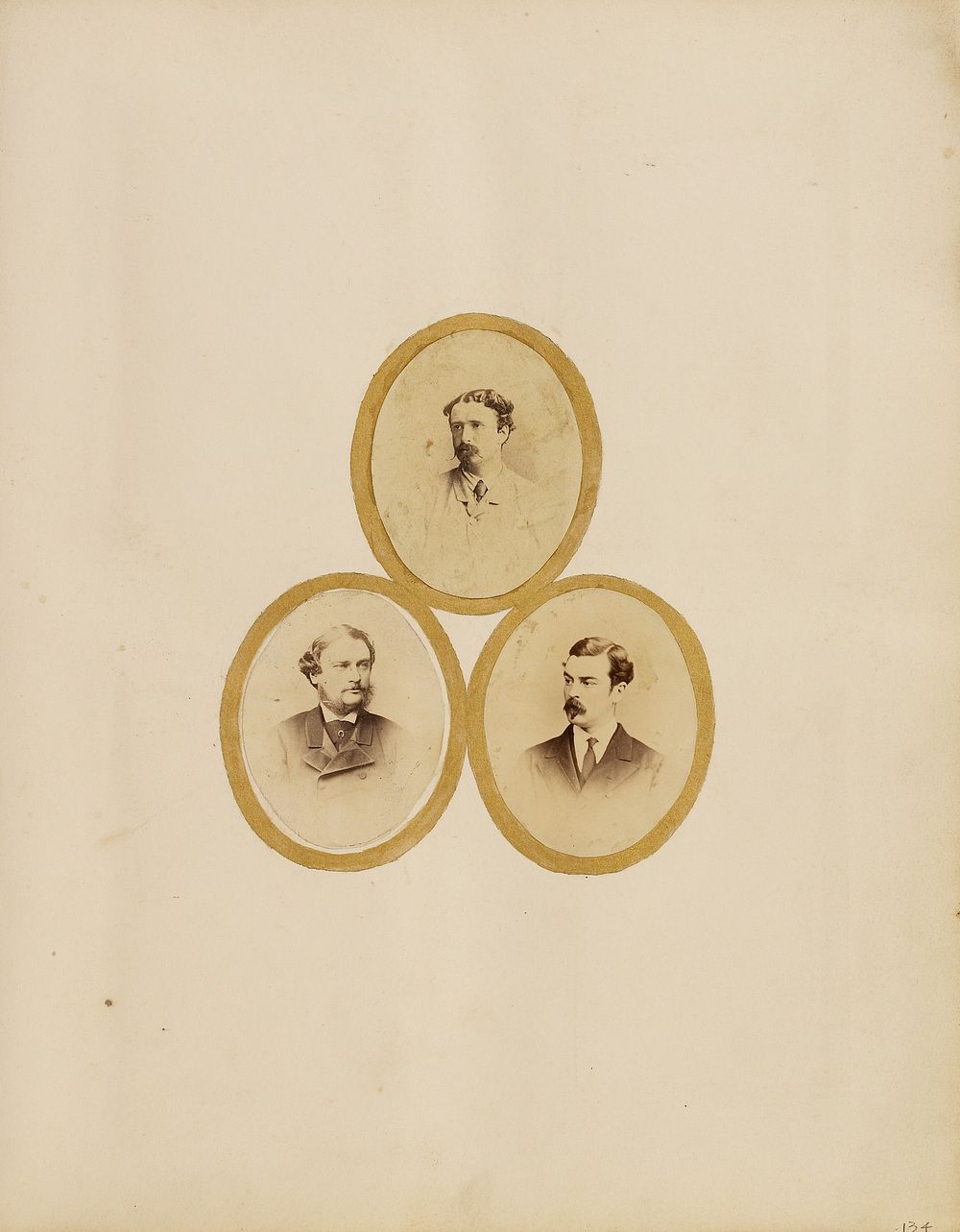 Photo collage of Lord Yarborough, Colonel Cuthbert Larking, and Major Alison