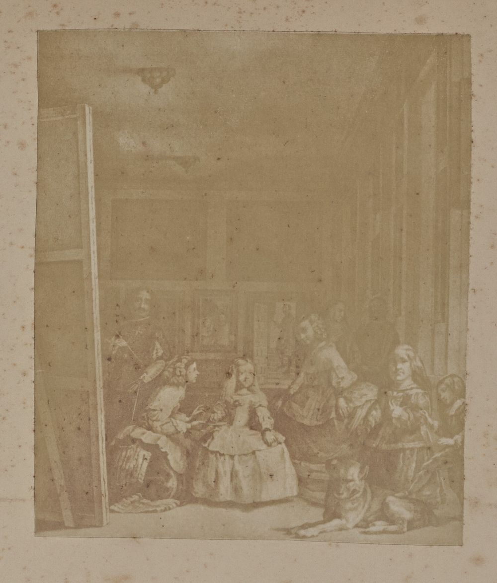 Engraving of 'Las Meninas' by Velazquez by Hill and Adamson