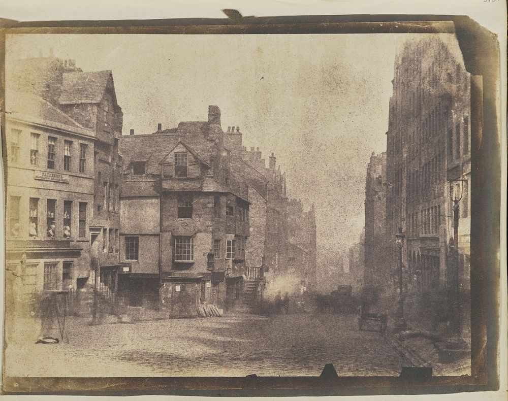 The High Street, Edinburgh, with John Knox's house by Hill and Adamson
