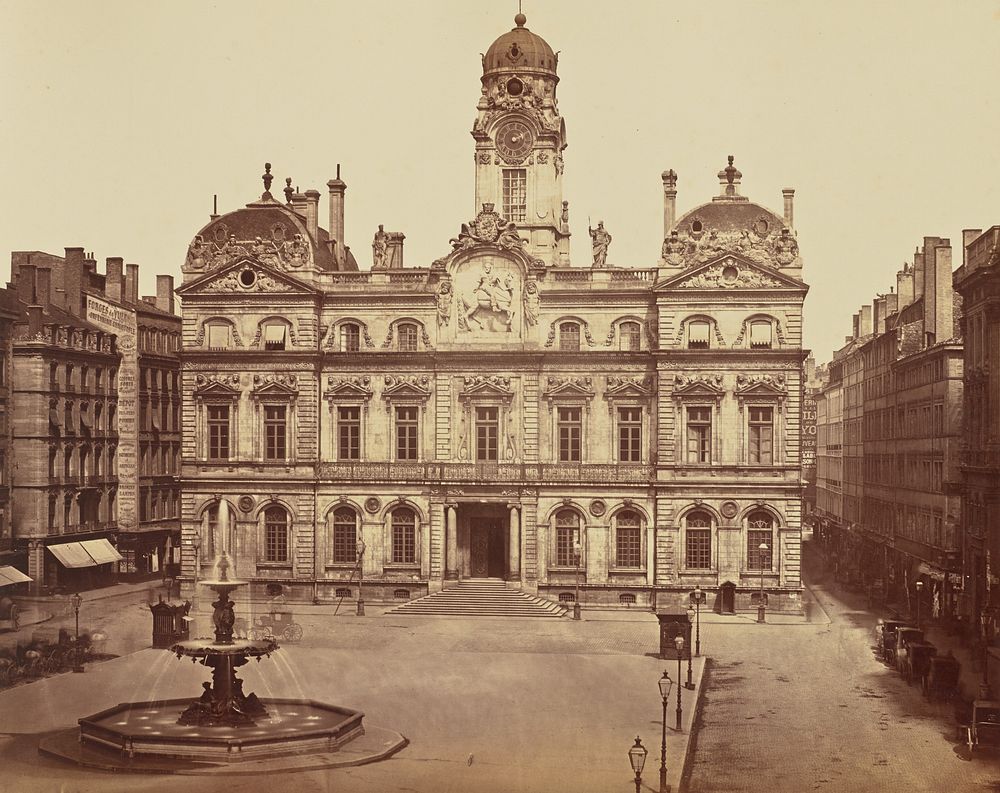 Lyon. Hôtel de Ville by Édouard Baldus
