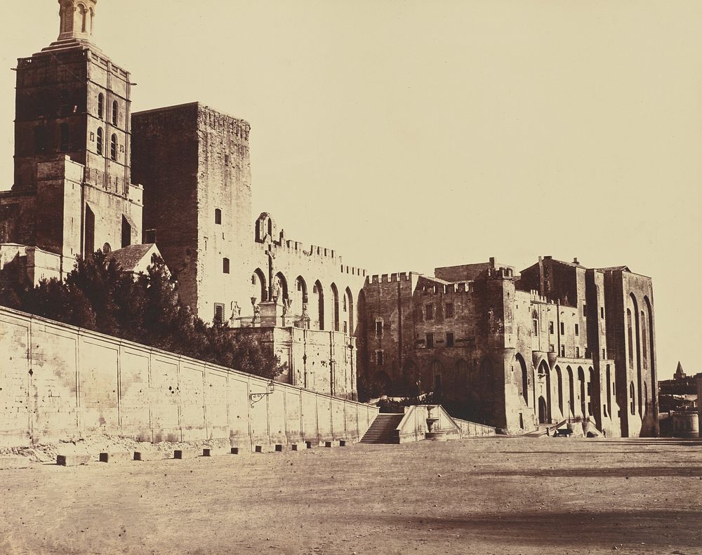 Avignon. Palais des Papes by Édouard Baldus