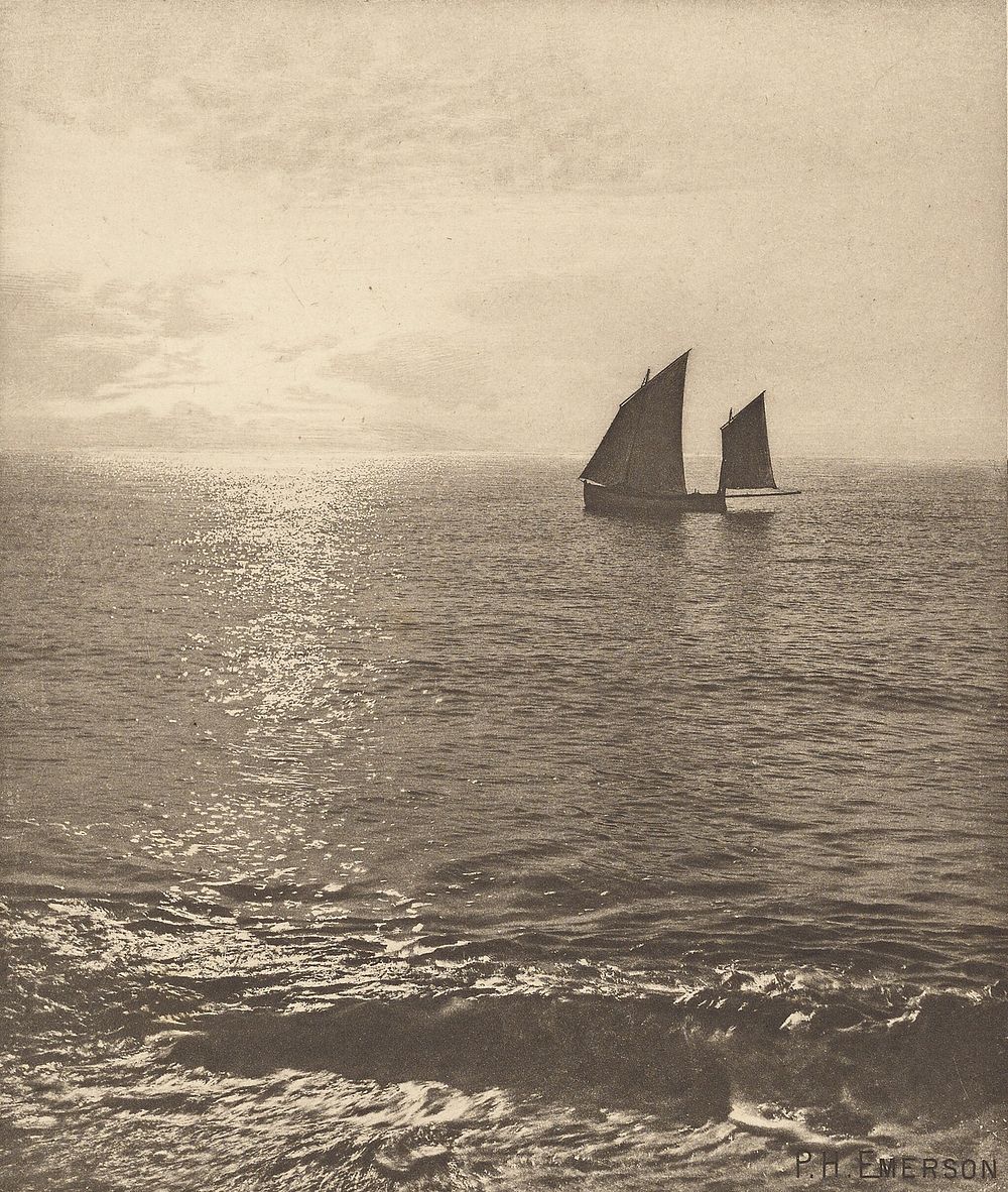Sunrise at Sea by Peter Henry Emerson