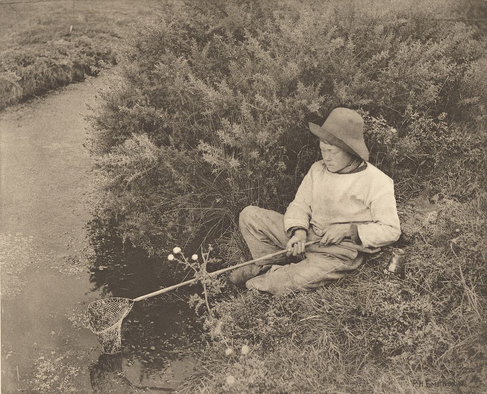 The Stickleback Catcher by Peter Henry Emerson