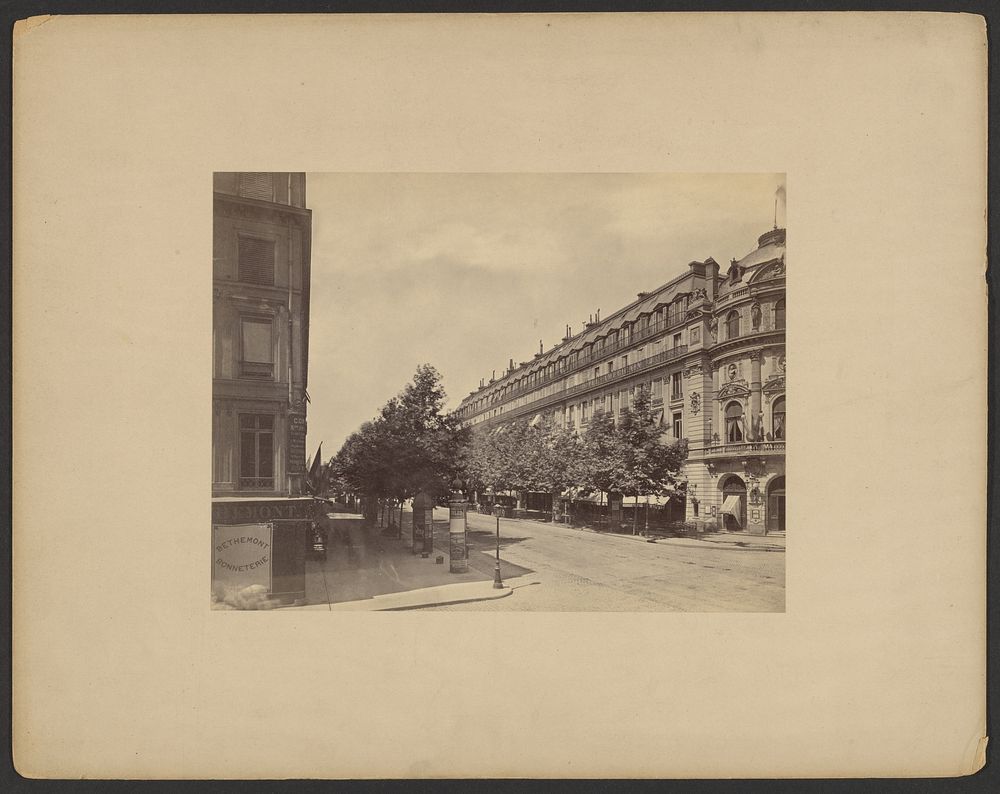 Boulevard des Capucines, Corner of Rue Louis le Grand, Paris by Francis Frith