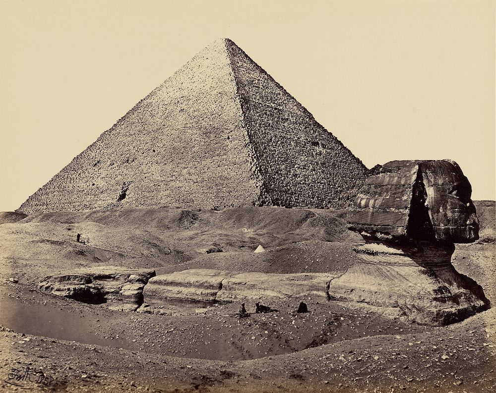 The Great Pyramid and the Sphinx by Francis Frith
