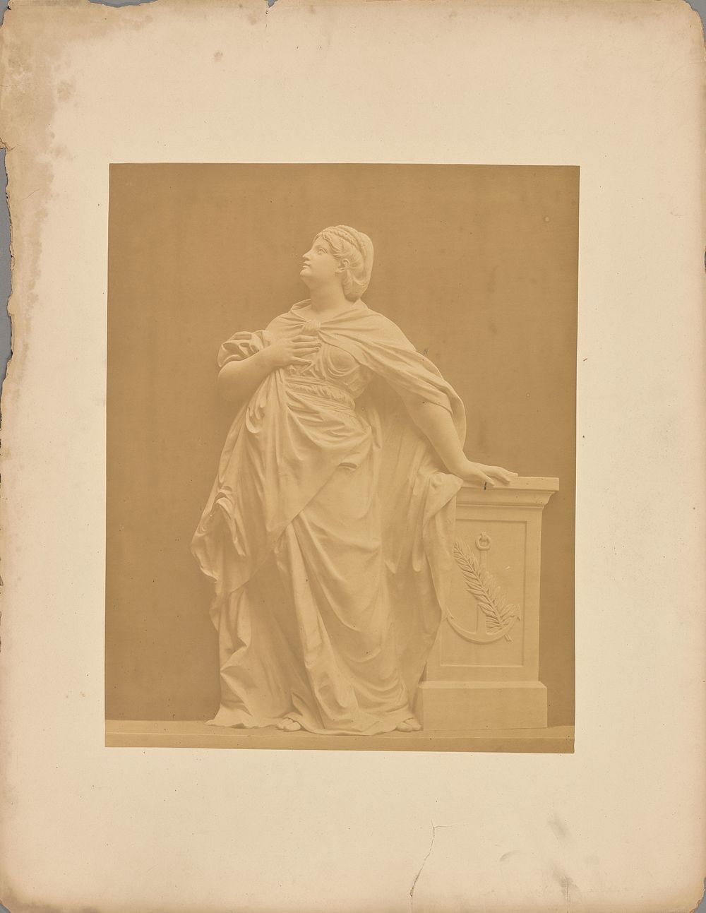 Relief sculpture of woman