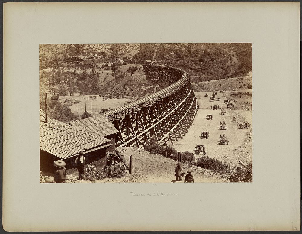 Trestle on Central Pacific Railroad by Carleton Watkins