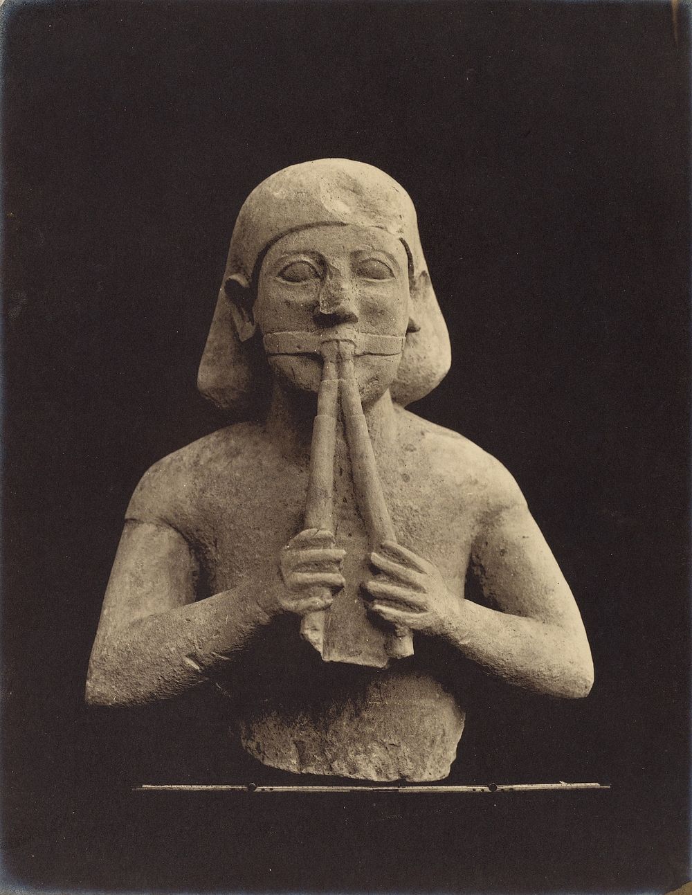 Figure of a Flute-player in the ministry of the Temple, also showing the influence of an Egyptian style by Stephen Thompson