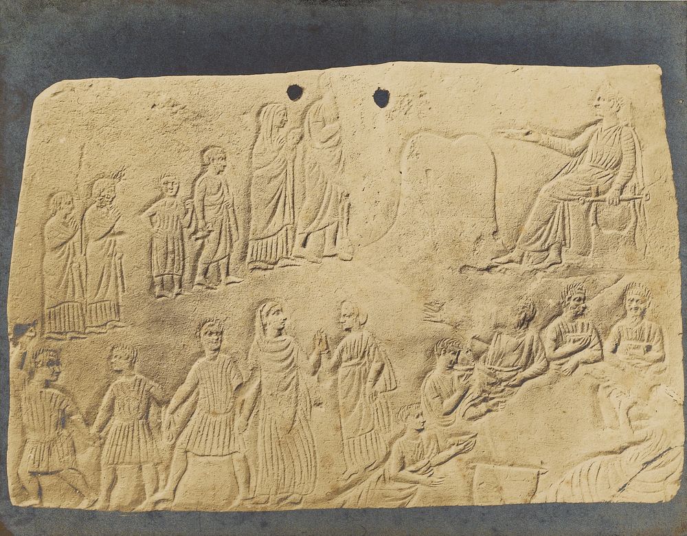 Rude bas-relief, apparently connected with the worship of Delphi, late style by Stephen Thompson