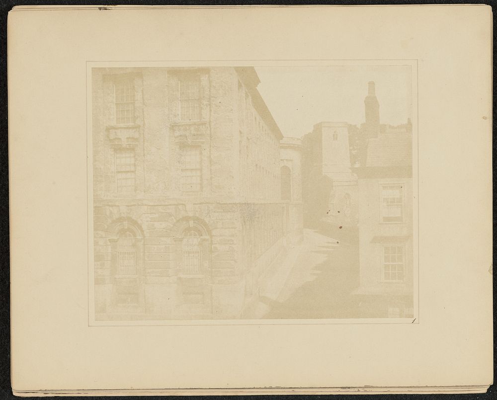Part of Queen's College, Oxford by William Henry Fox Talbot