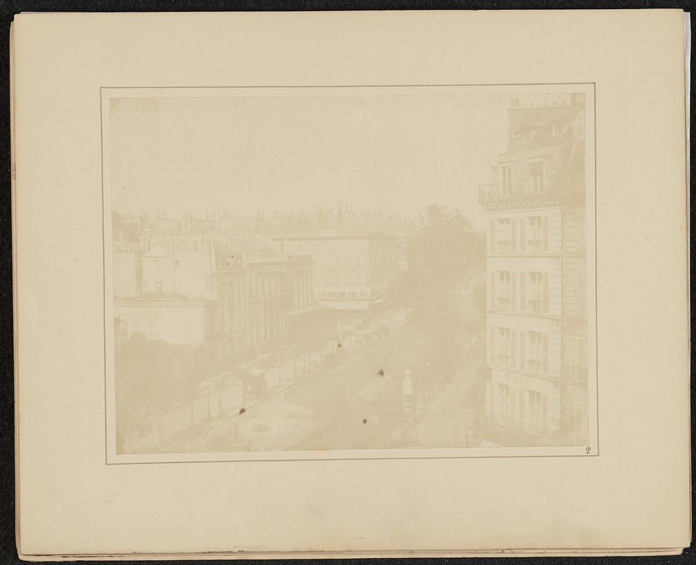 View of the Boulevards at Paris by William Henry Fox Talbot