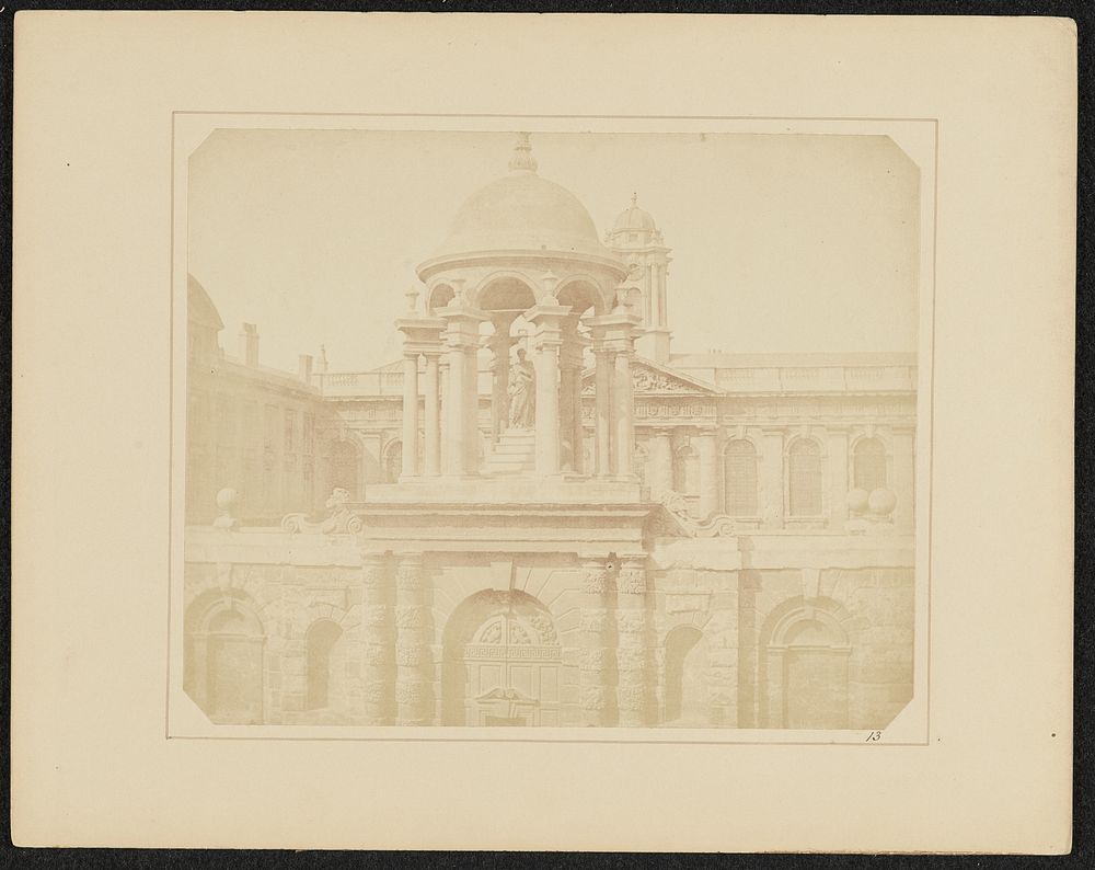 Queen's College, Oxford, Entrance Gateway by William Henry Fox Talbot