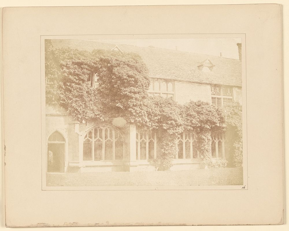 Cloisters of Lacock Abbey by William Henry Fox Talbot
