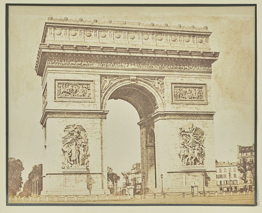 The Arc de Triomphe by Hippolyte Bayard