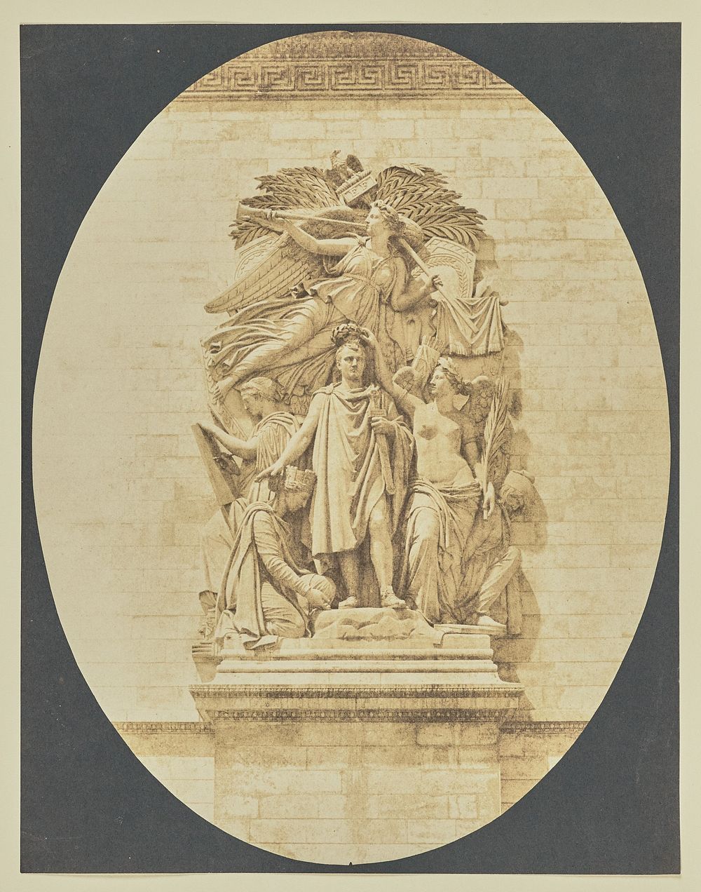 Detail of "Le Triomphe de 1810", Arc de Triomphe by Hippolyte Bayard