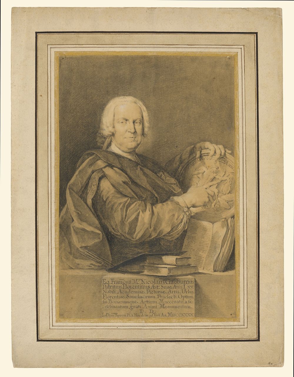 Portrait of Cavaliere Francesco Maria Niccolò Gabburri by Domenico Ferretti