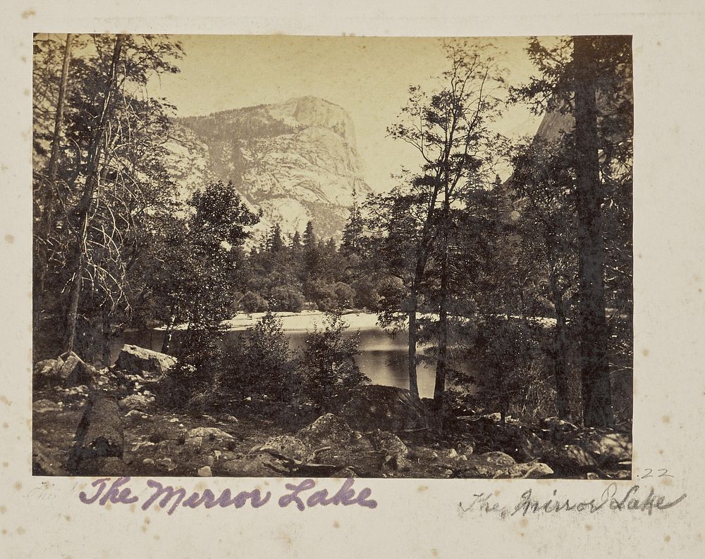 The Lake, Yosemite Valley, Mariposa County, CAL. (No.1028) by Carleton Watkins