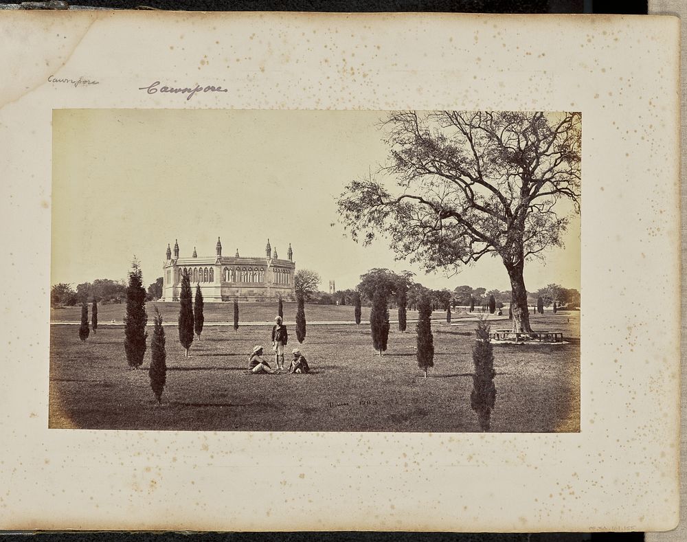 Cawnpore; The Memorial Well, with the Cawnpore Church in the Distance by Samuel Bourne