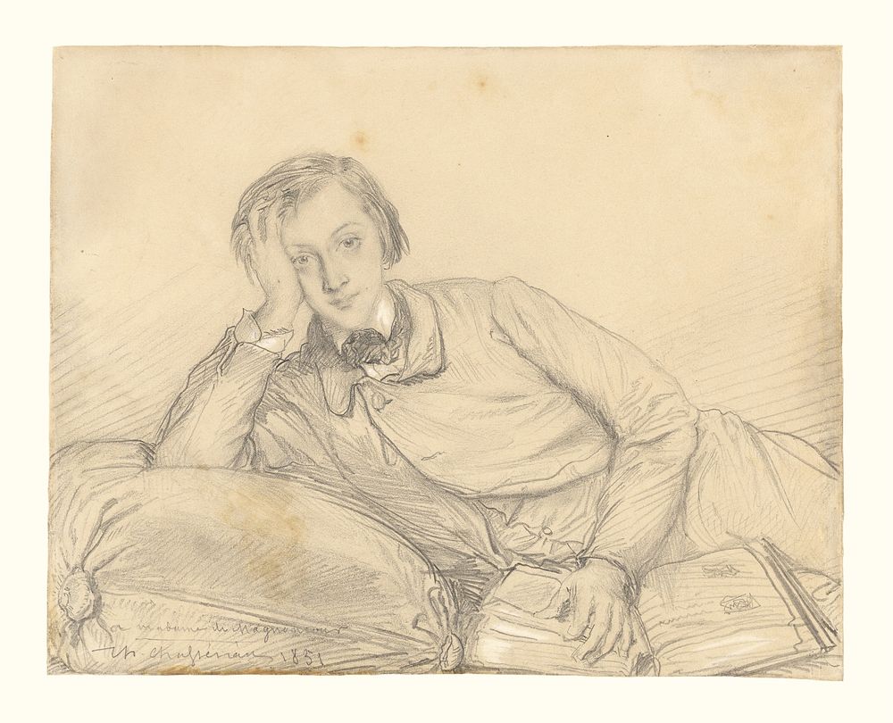 Portrait of Raymond de Magnoncourt by Théodore Chassériau