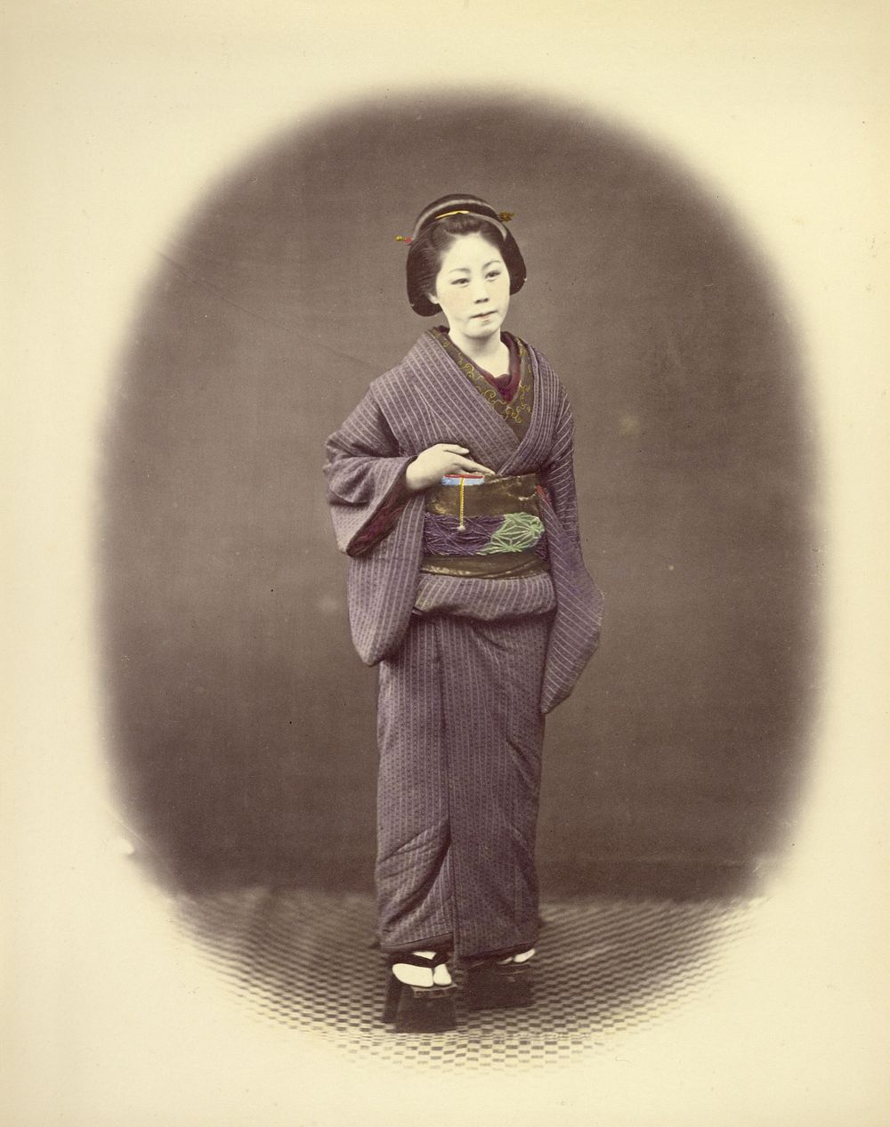 Japanese Officer's Wife by Felice Beato