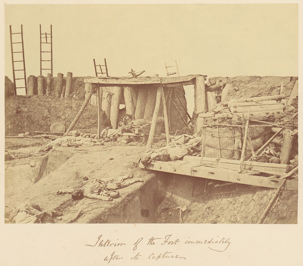 Interior of the Fort Immediately After Its Capture by Felice Beato