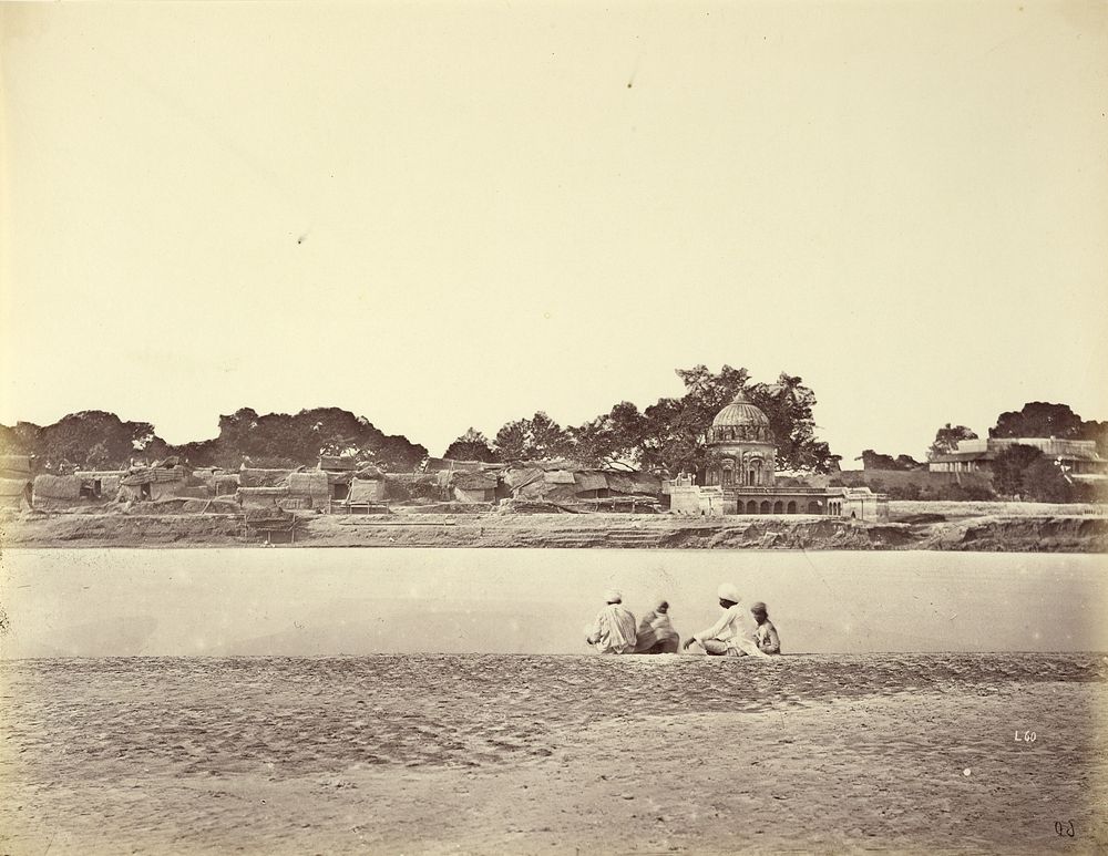 The Spot on the River Where the English Were Murdered by the Order of the Nana, After Embarking for Allahabad, Cawnpore by…