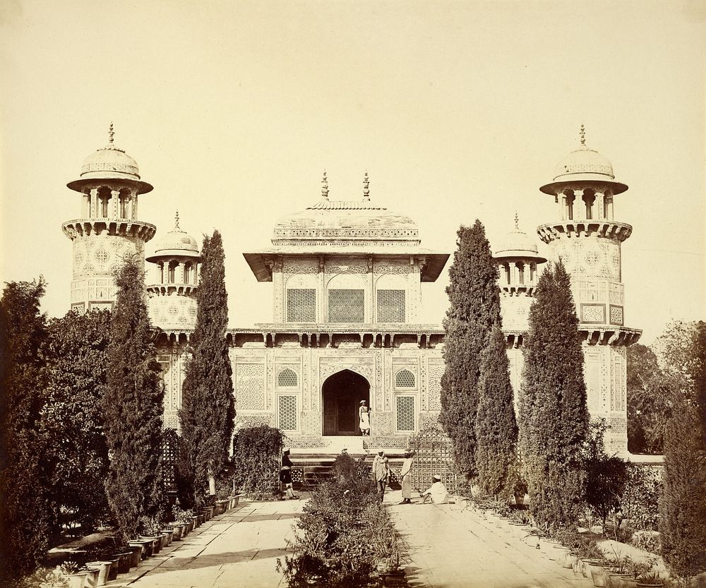 Tomb of Itmad-ud-Daulah at Agra by Felice Beato and Henry Hering
