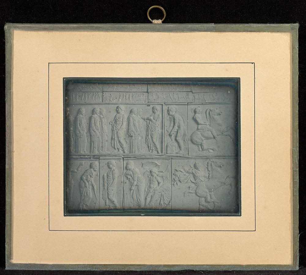 Plaster Casts of Sculptures from the Parthenon] / [Relief antique, moulage en plâtre by Charles Nègre