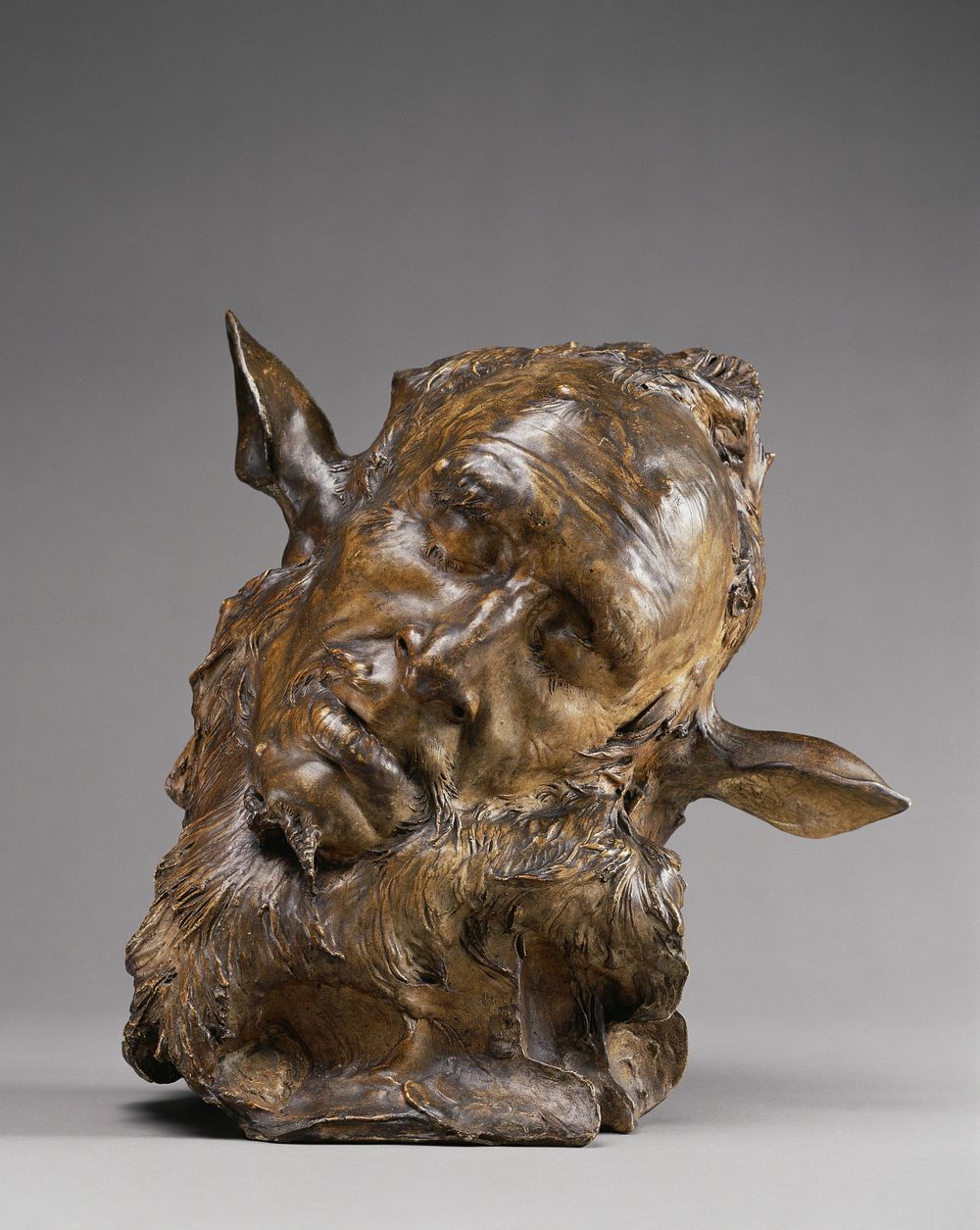 Head of a Faun by Jean Joseph Carriès