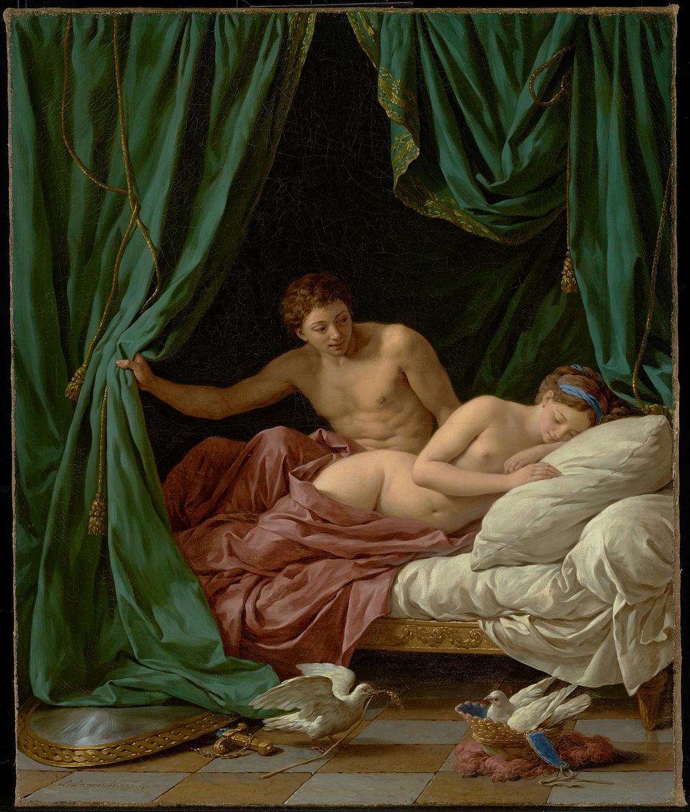 Mars and Venus, Allegory of Peace (Mars et Vénus, allégorie sur la Paix) by Louis Jean François Lagrenée