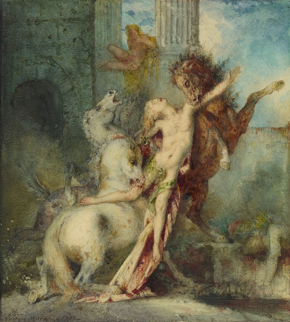 Diomedes Devoured by Horses by Gustave Moreau