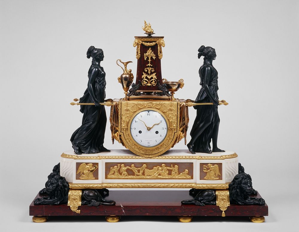 Mantel Clock by Pierre Philippe Thomire and Charles Guillaume Manière