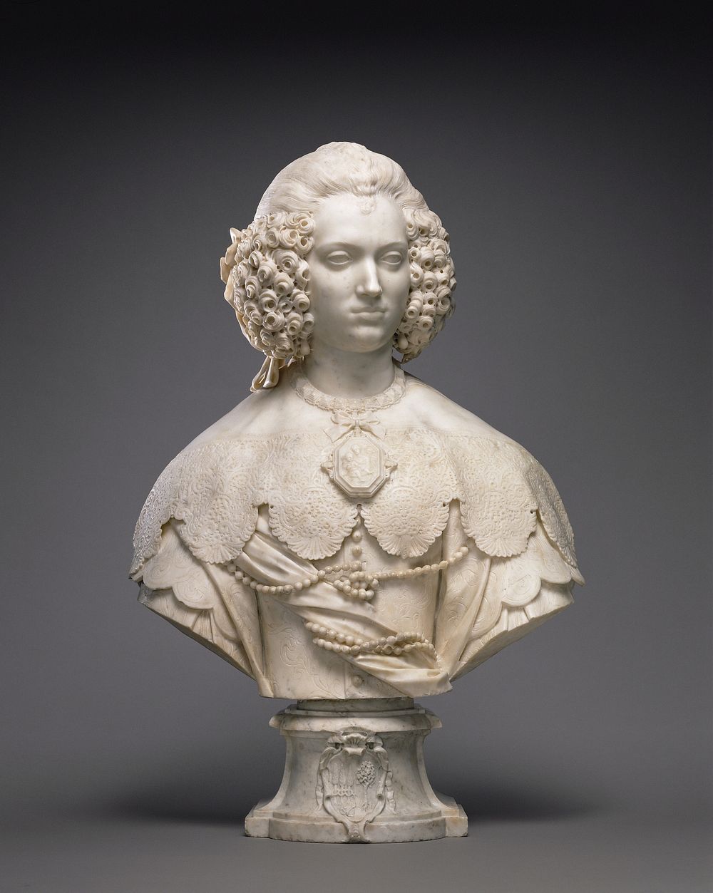 Bust of Maria Cerri Capranica by Alessandro Algardi