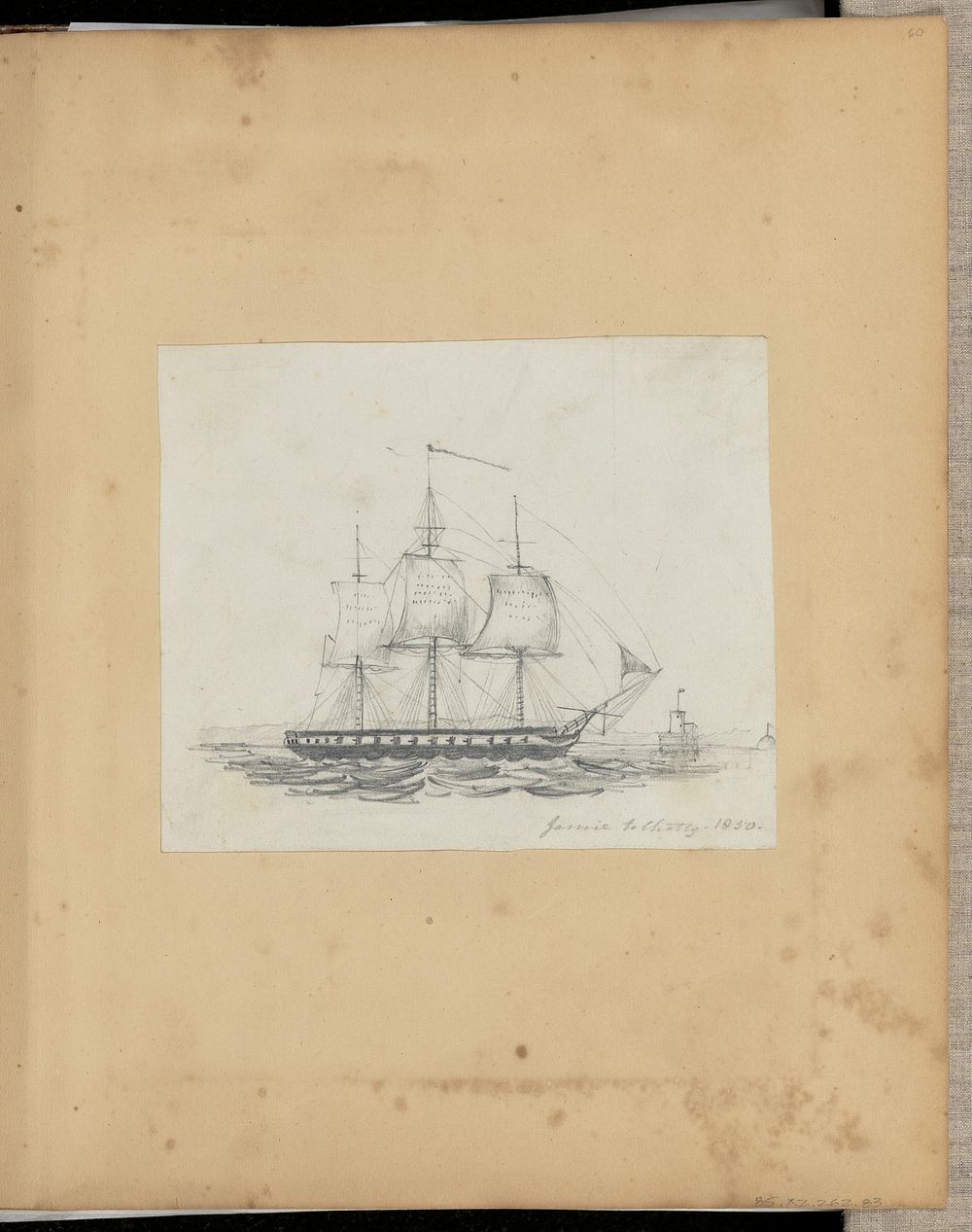 Ship at Sea by James Makgill Heriot Maitland and James Brewster