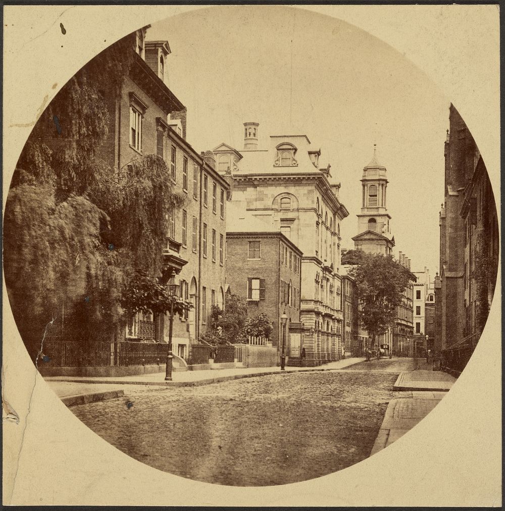 Chauncy Street from Exeter Place by Josiah Johnson Hawes
