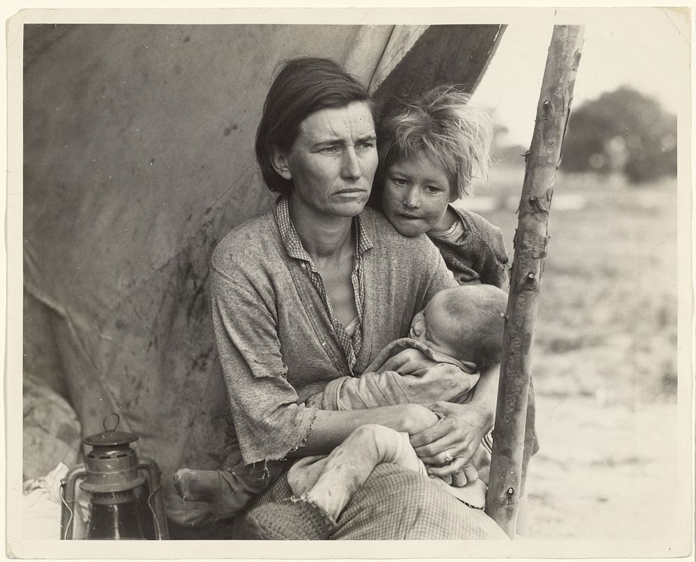 Destitute Pea Pickers, California by Dorothea Lange
