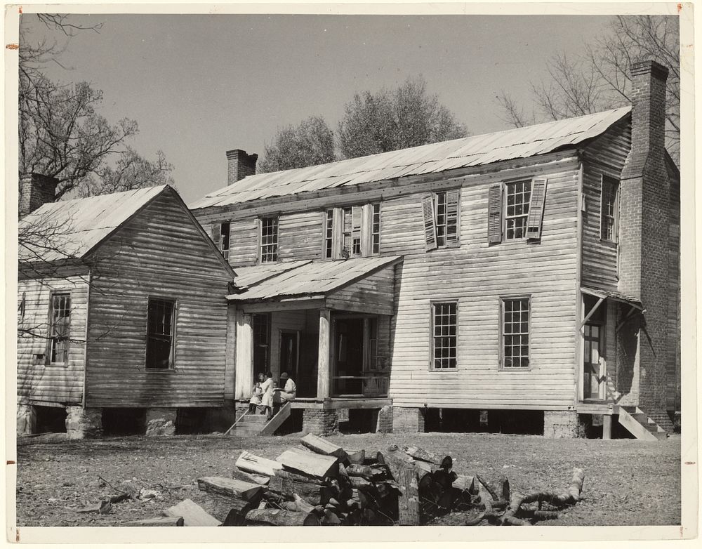 Old Pettway Plantation House, Gee's Bend, Alabama by Arthur Rothstein