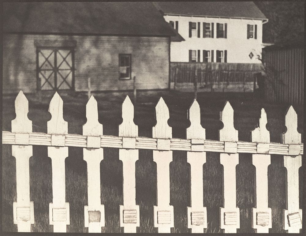 Photograph - New York [The White Fence] by Paul Strand