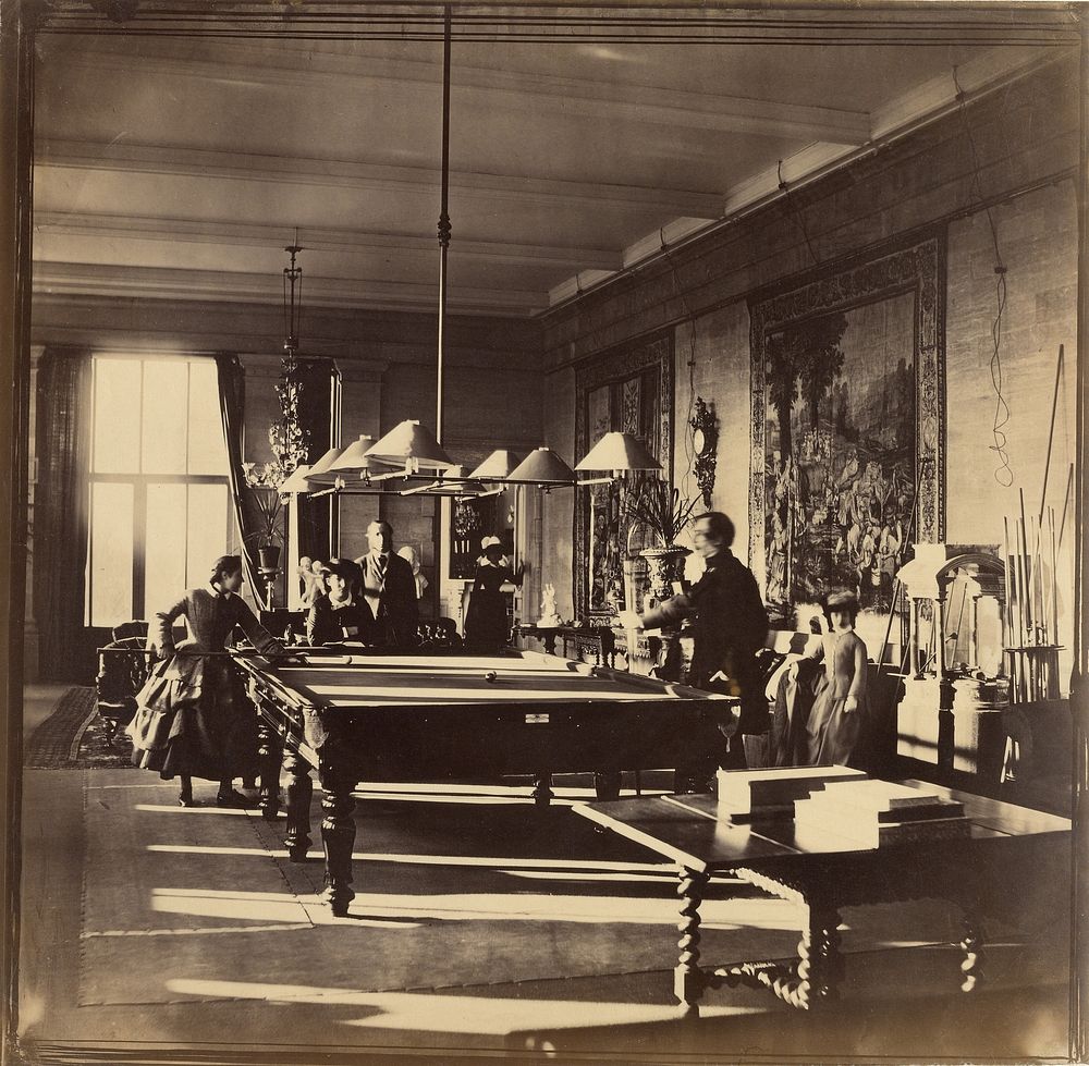 The Billiard Room, Mentmore House by Roger Fenton