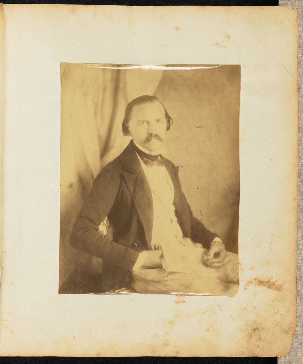 Portrait of a man with a mustache by Jakob Höflinger