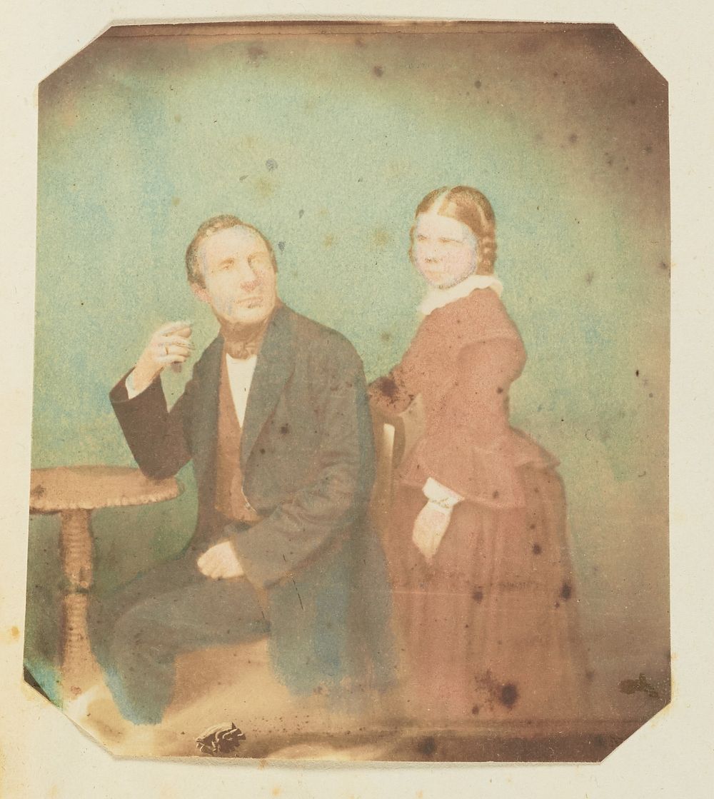 Portrait of a man and woman by Jakob Höflinger
