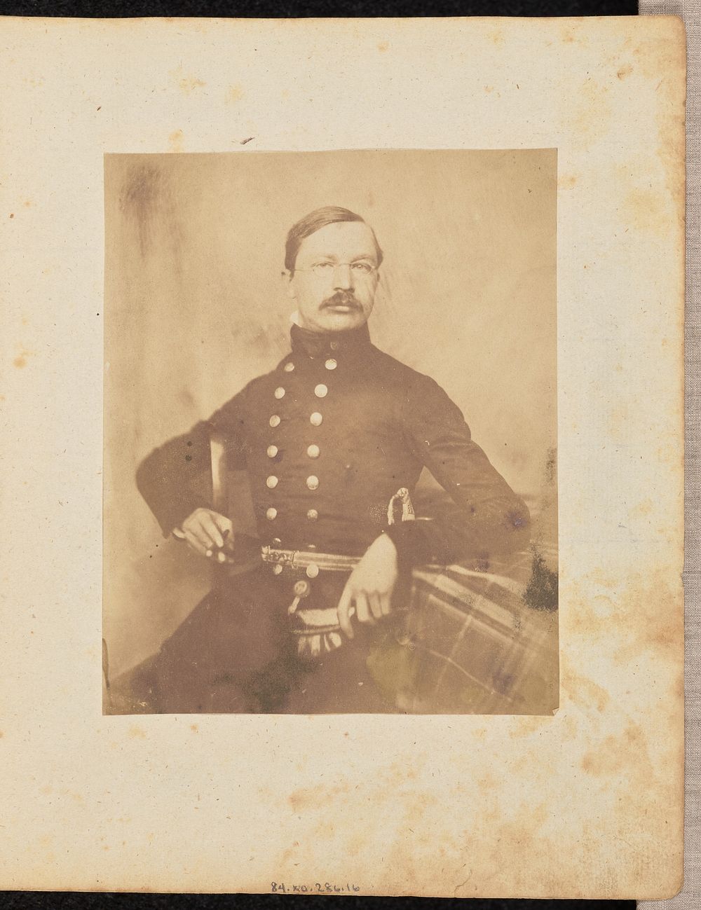 Portrait of a man in uniform by Jakob Höflinger