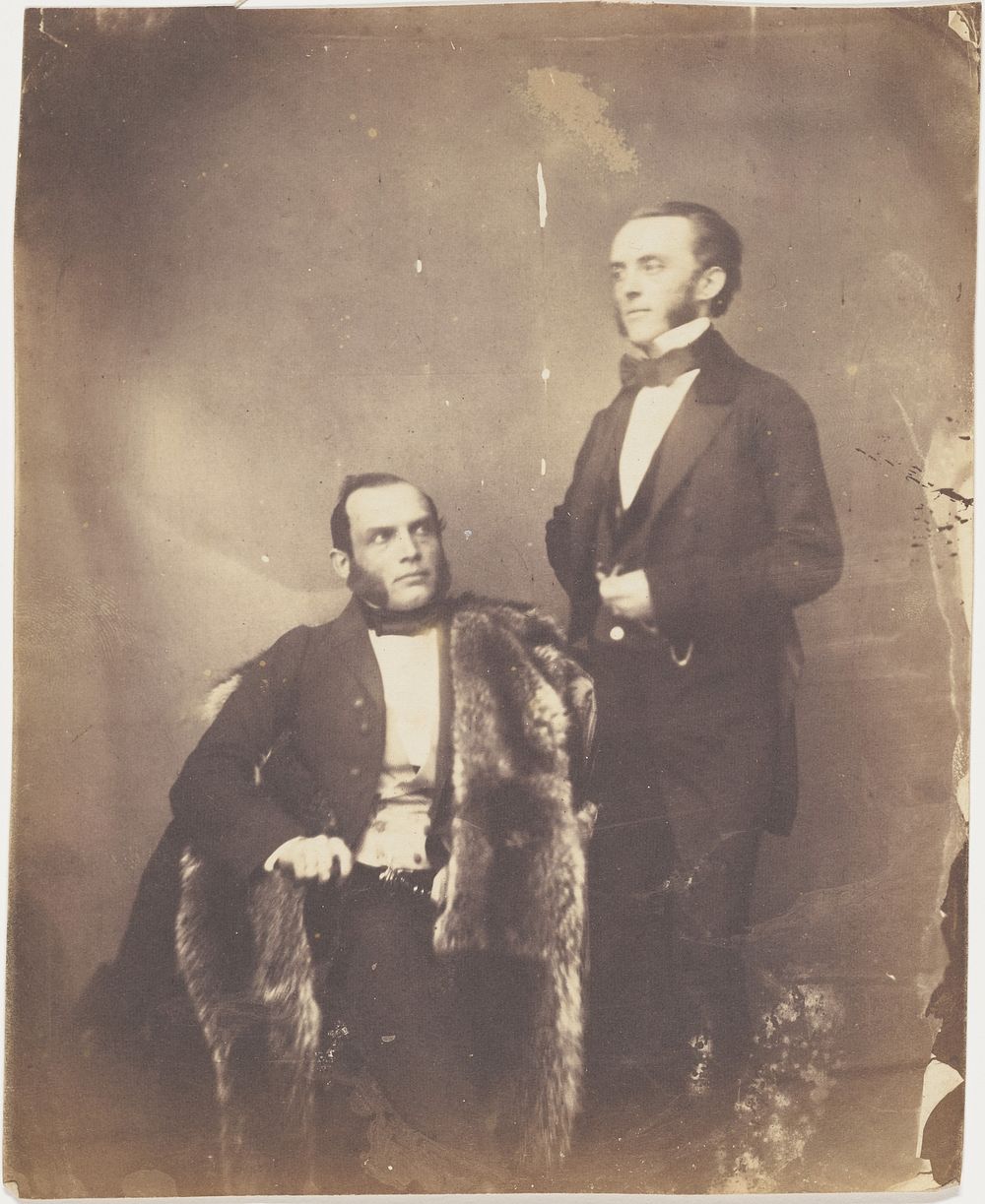 Portrait of two men by Jakob Höflinger