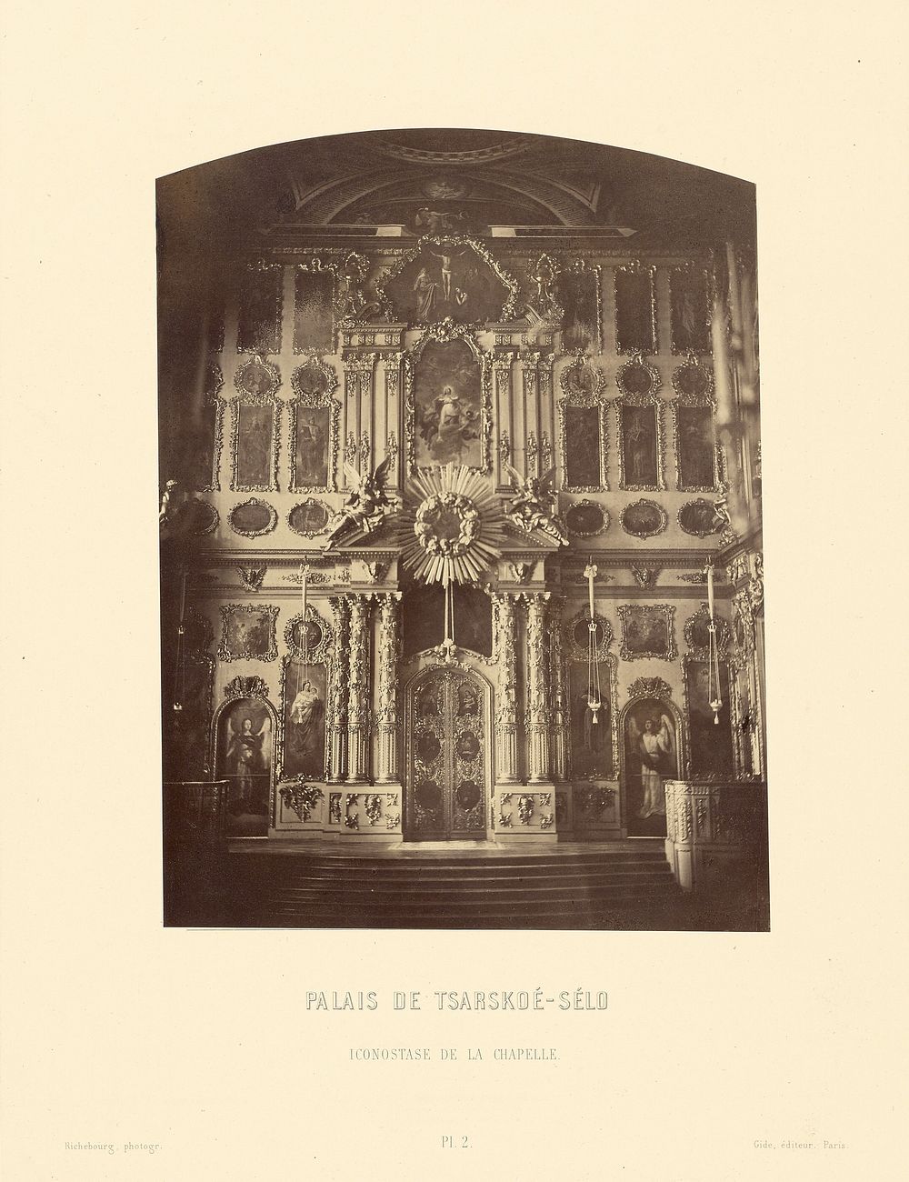 Palais de Tsarskoe-Selo, Iconostase de la Chapelle by Pierre Ambrose Richebourg