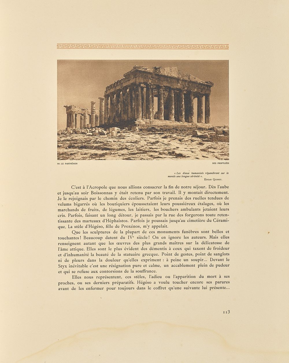 Le Parthénon. Des Propylées by Frédéric Boissonnas