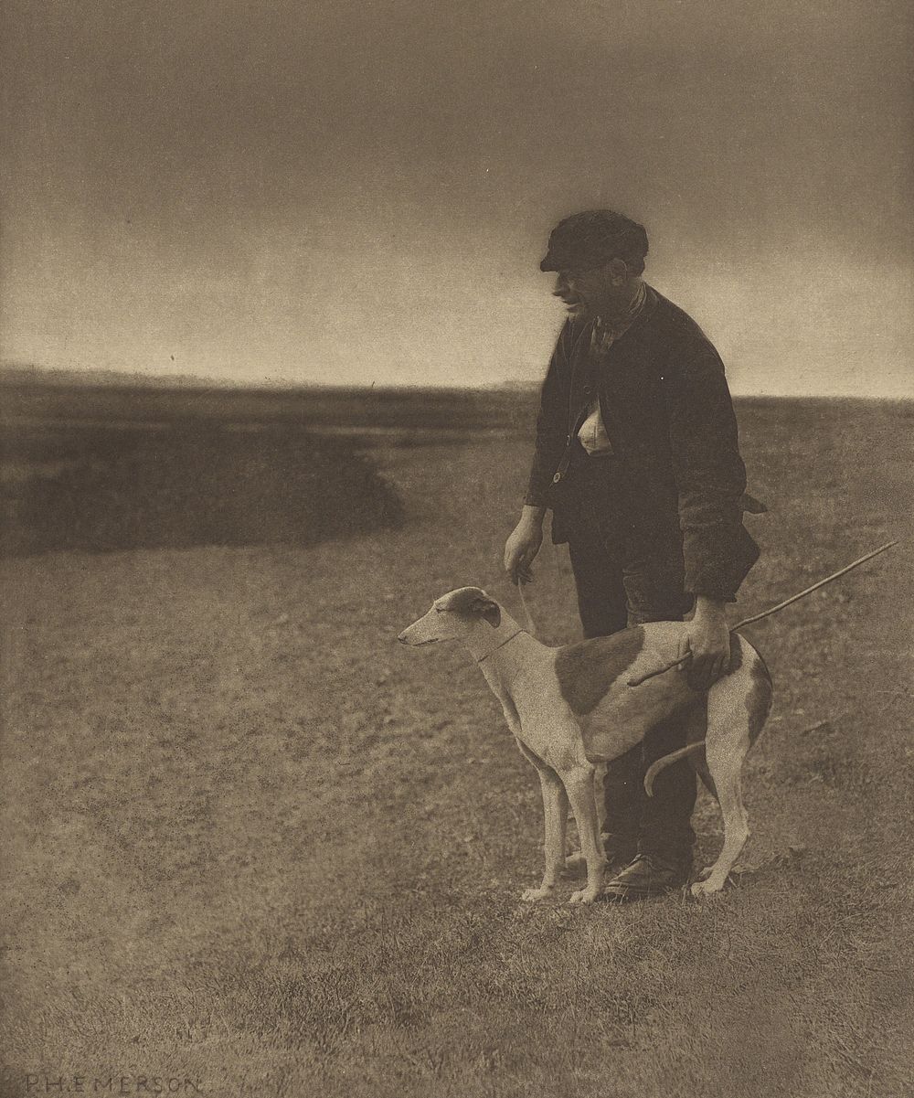The Poacher -  A Hare in View. [Suffolk.] by Peter Henry Emerson