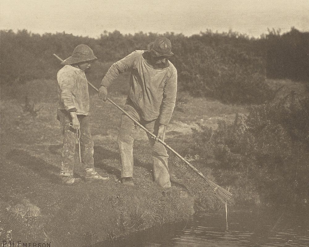 Eel=Picking in Suffolk Waters by Peter Henry Emerson