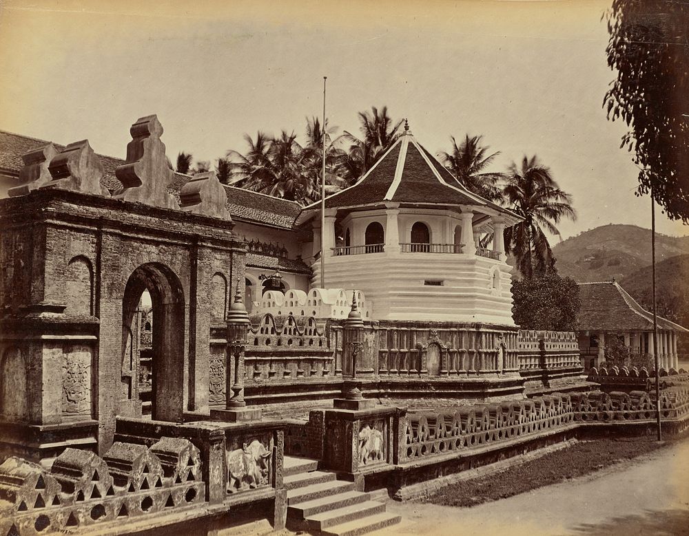 Temple, Sri Lanka by Charles T Scowen