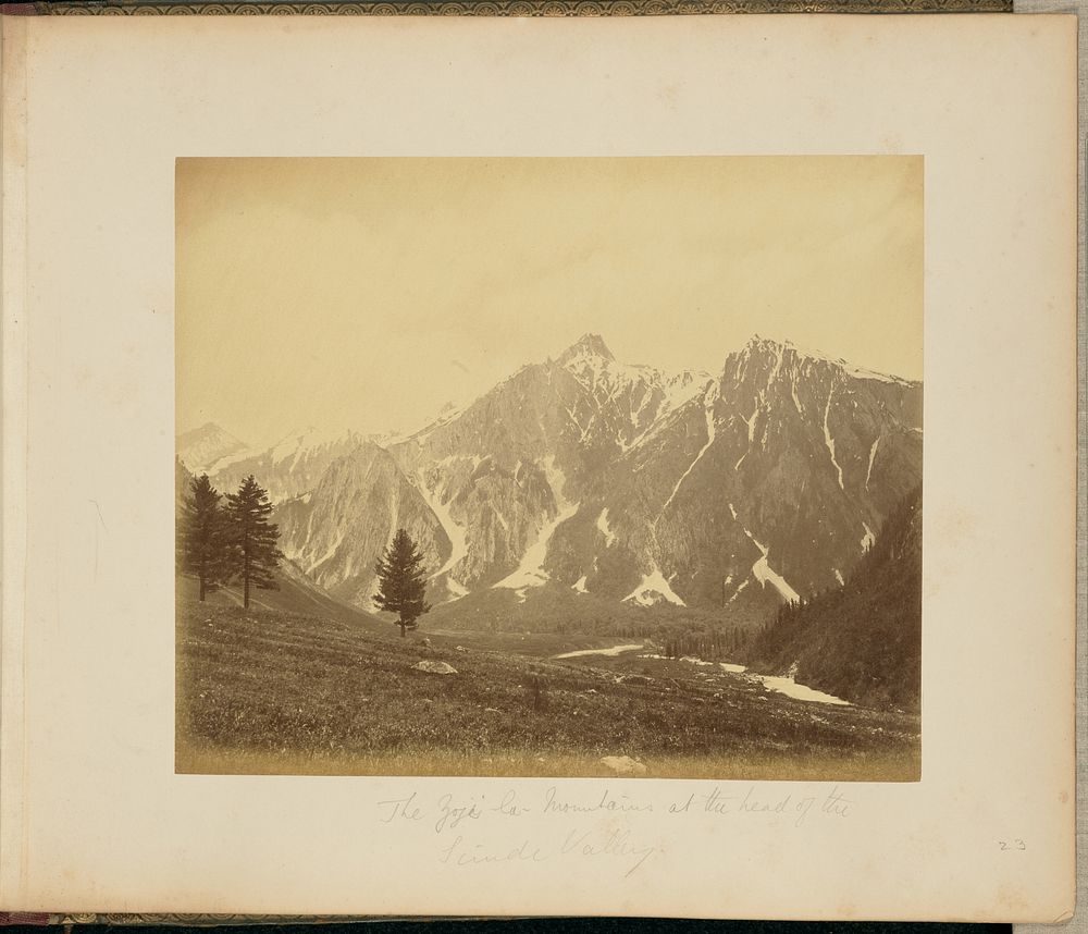 The Zoji-la Mountains at the Head of the Scinde Valley by John Edward Saché